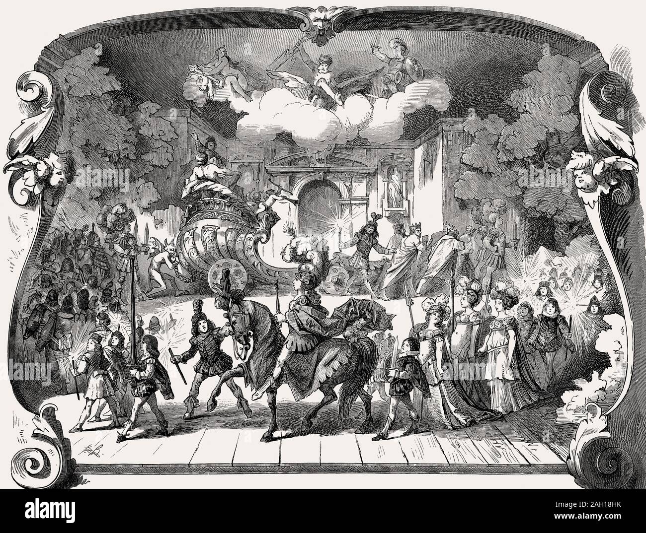 Spettacolo teatrale, Germania, XVI secolo Foto Stock