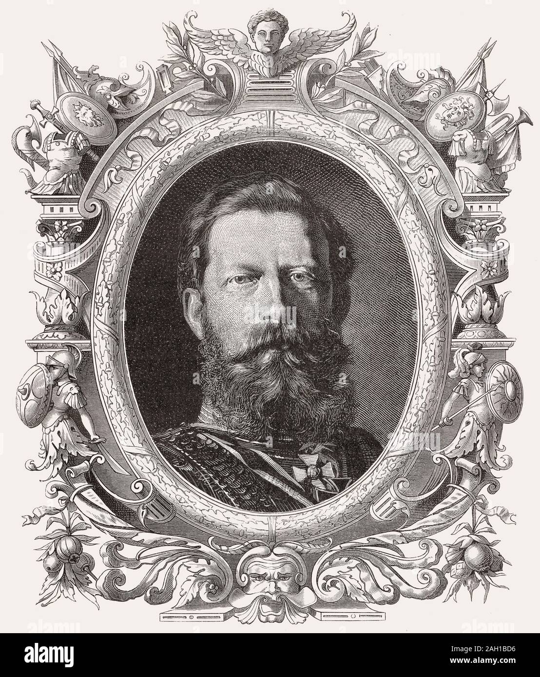Guglielmo II, 1859 - 1941, ultimo imperatore tedesco e re di Prussia Foto Stock