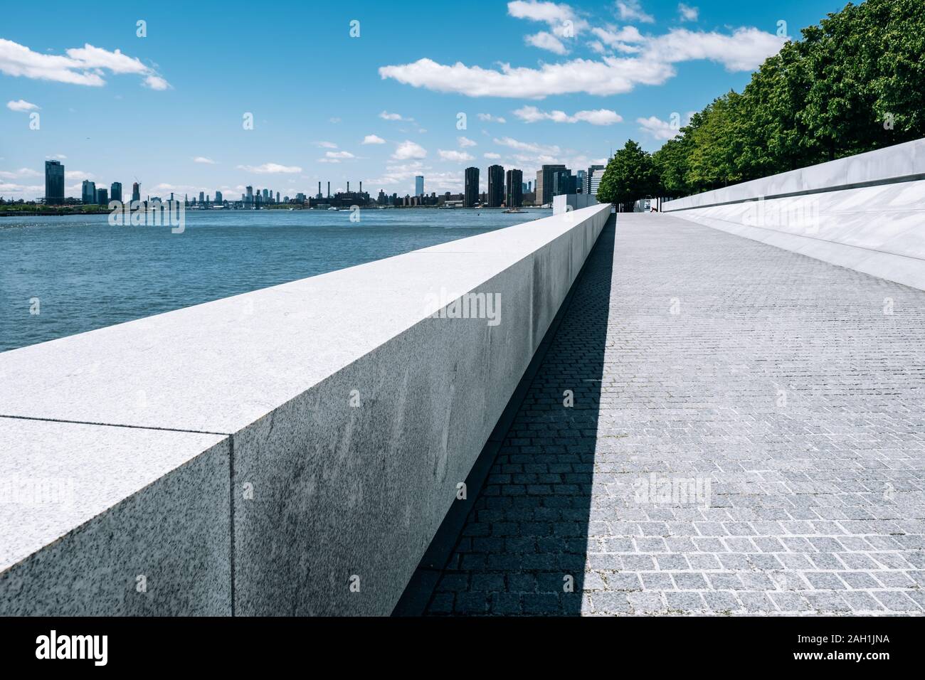 New York City - STATI UNITI D'America - 15 Maggio 2019: Franklin D. Roosevelt quattro libertà Park a Roosevelt Island Foto Stock