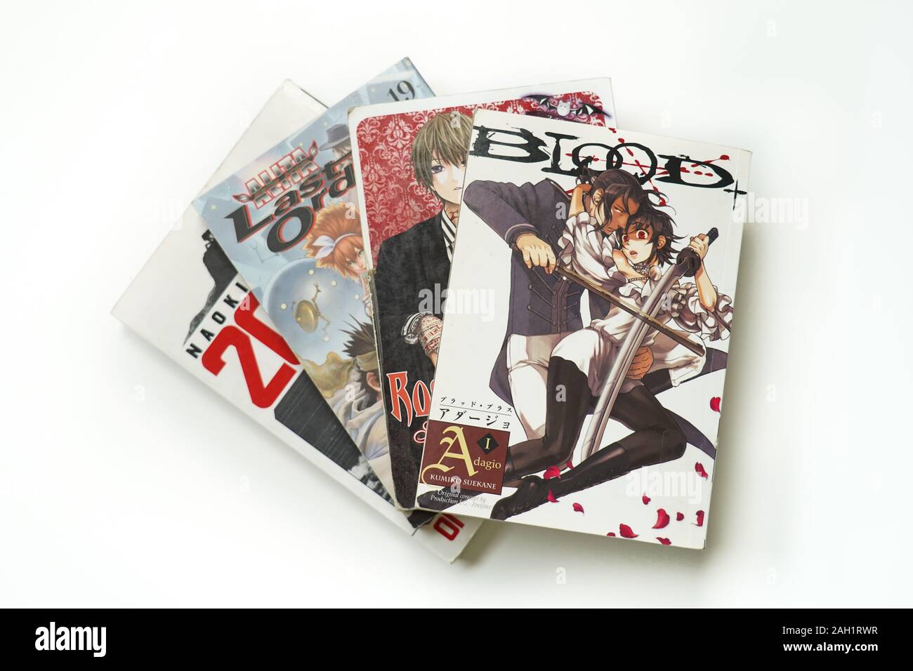 Manga giapponese tradotto in inglese Foto Stock