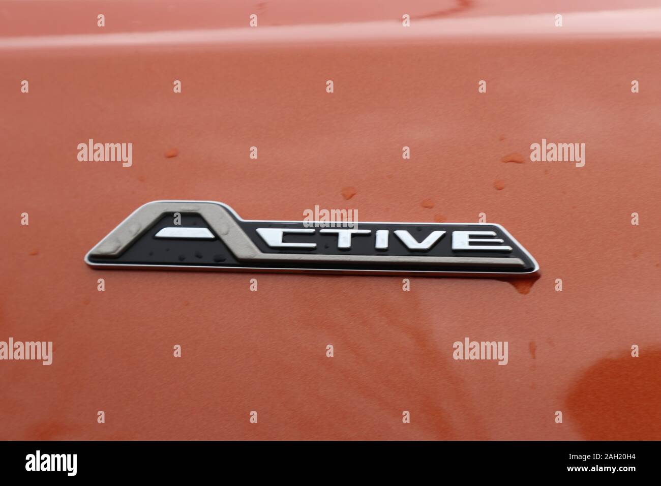 2019 Ford Focus Active badge, logotipo Foto stock - Alamy