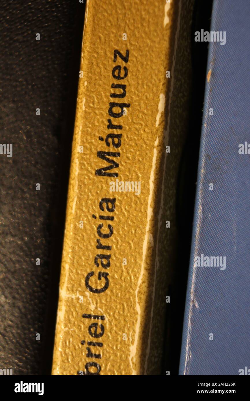 Gabriel García Márquez romanzo, dorso, close-up Foto Stock