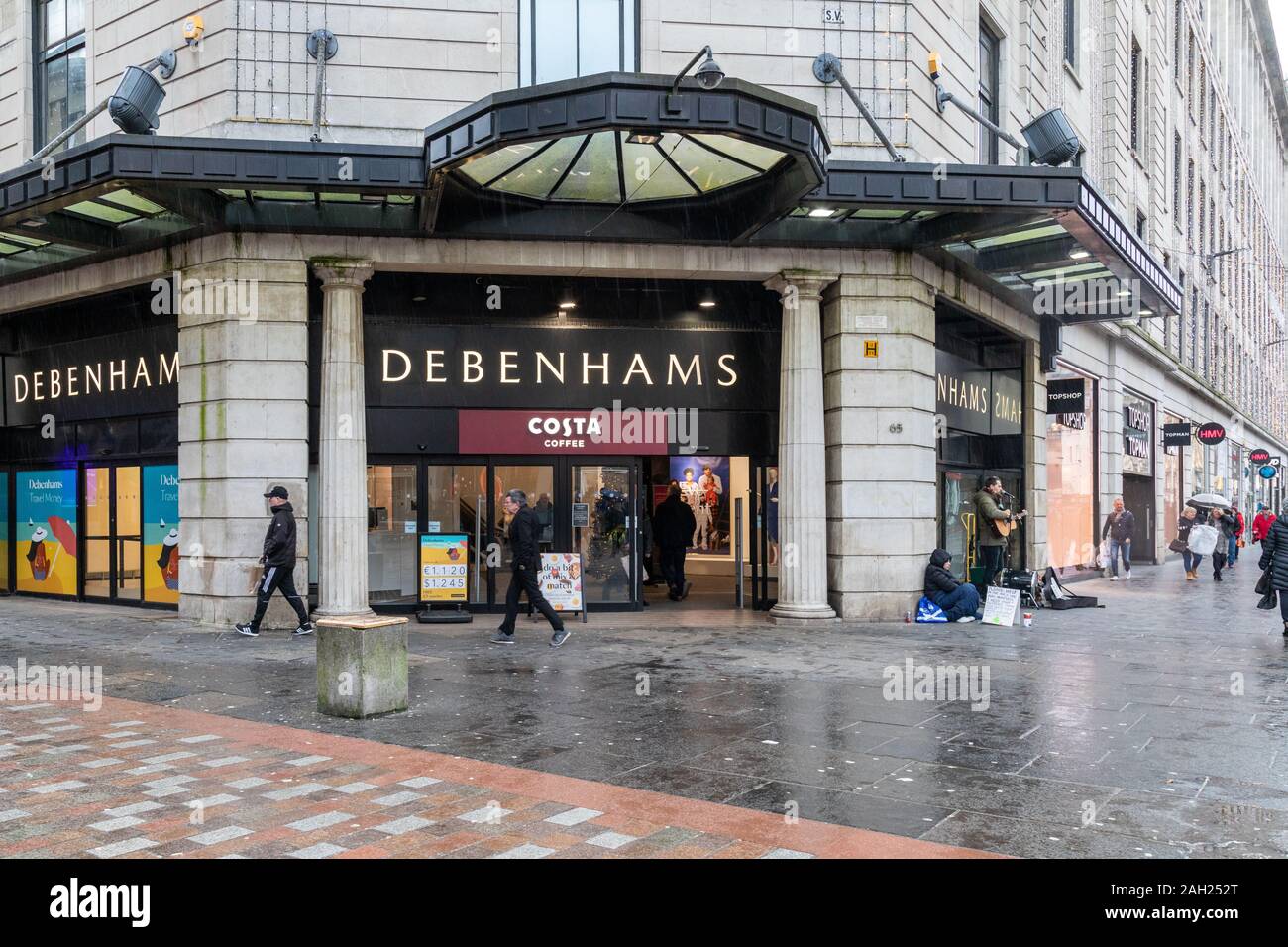 Negozio Debenhams su Argyle Street nel centro della città di Glasgow Foto Stock