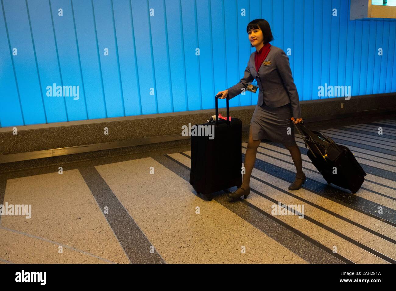 Tom Bradley International Terminal, Los Angeles International Airport - LAX. Los Angeles, California, Stati Uniti d'America Foto Stock