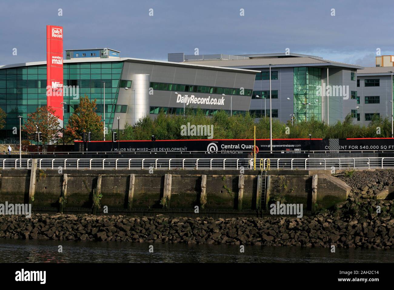 Daily Record Edificio, Lancefield Quay, Glasgow, Scotland, Regno Unito Foto Stock