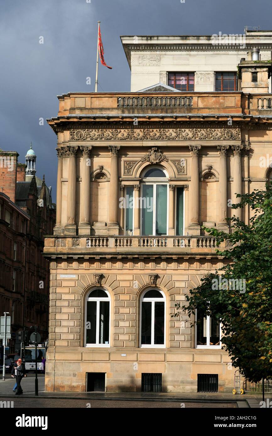 L'Athenaeum Building, Nelson Mandela Square, Glasgow, Scotland, Regno Unito Foto Stock