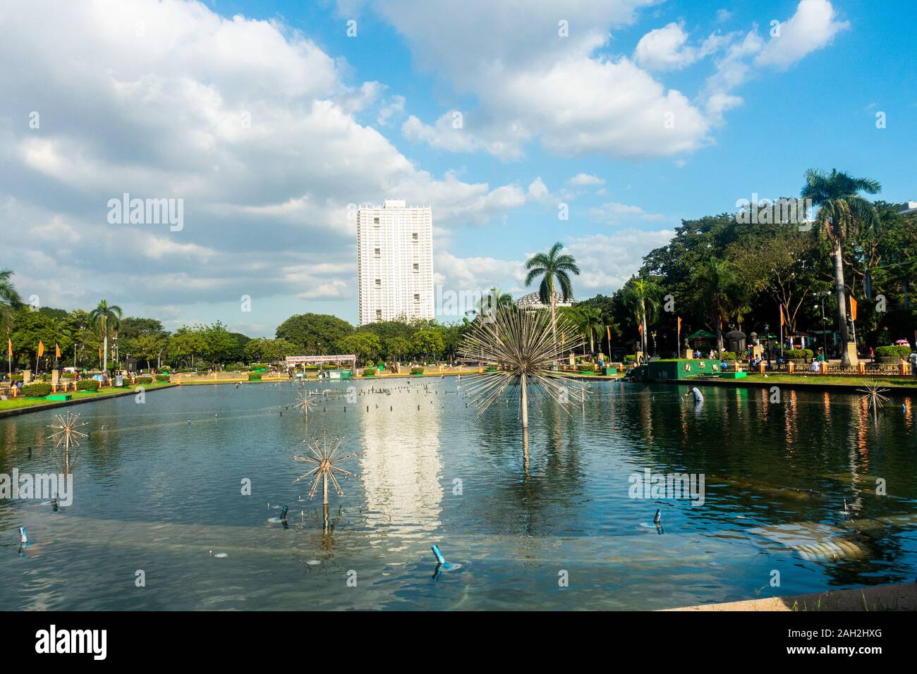 Manila, Filippine, Rizal Park di Intramuros Foto Stock