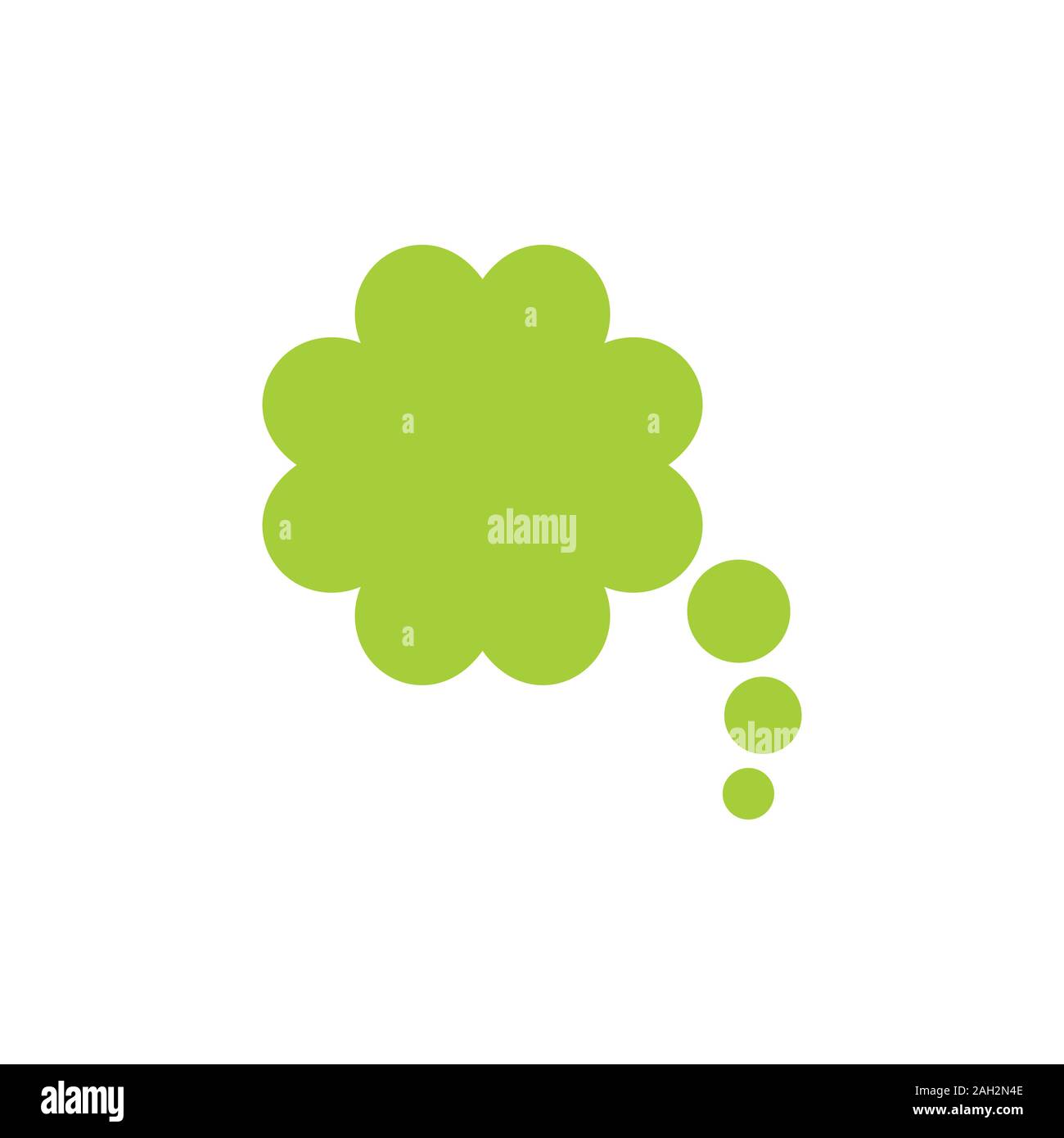 Pensare verde parla di vettore di simbolo Illustrazione Vettoriale