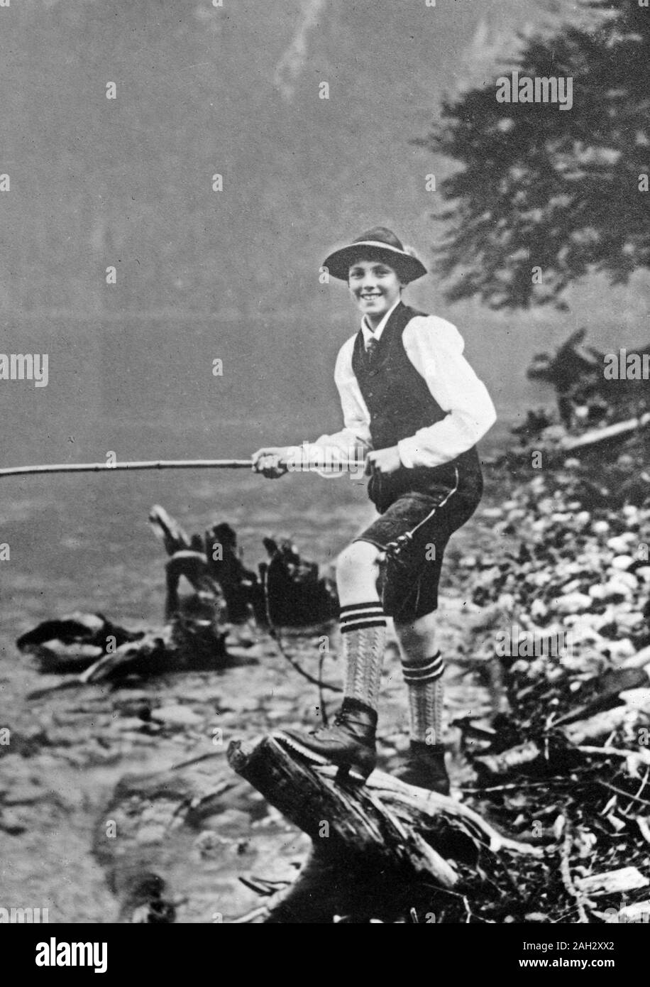 Data: 1910-1915 - Crown Prince - Bavaria - pesca? Foto Stock