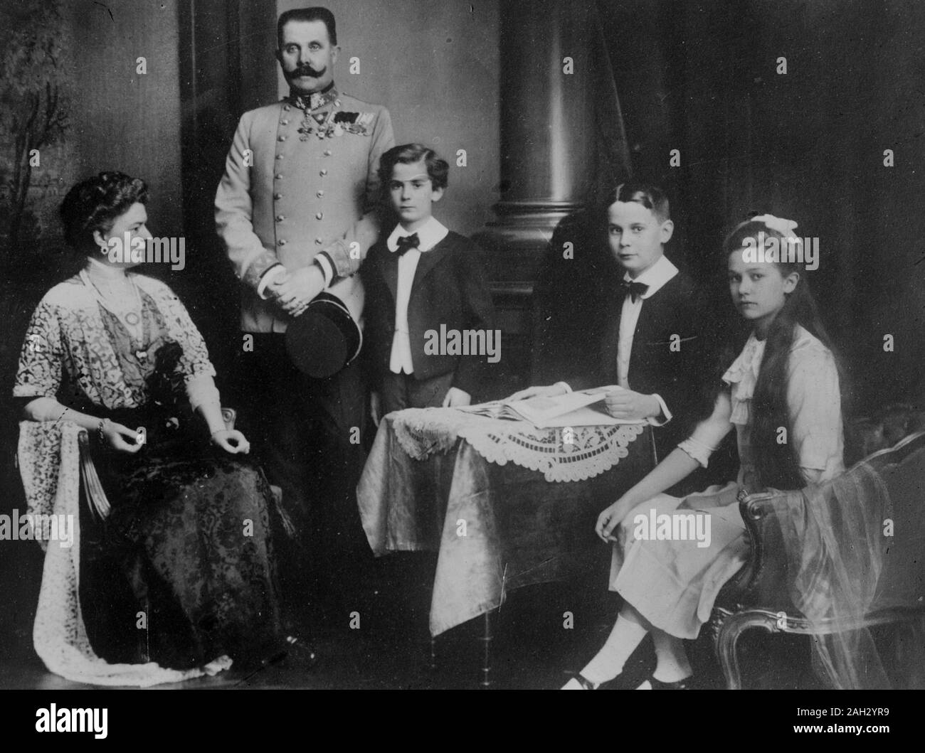 Franz Ferd. & Famiglia ca. 1910-1915 Foto Stock