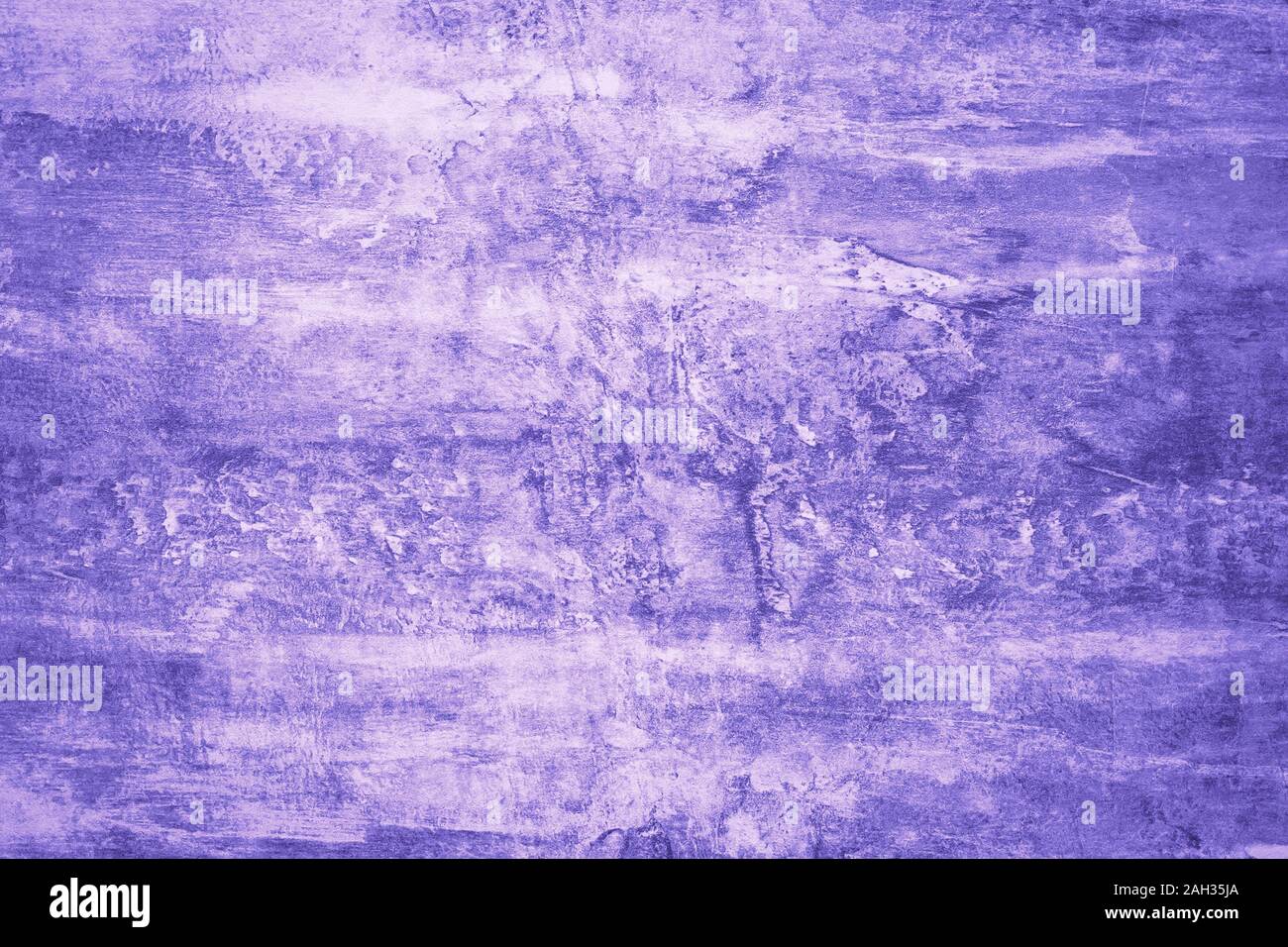 Viola luminoso disegno ad acquerello. Ornamento astratto di AQUARELLE, modello d'arte. Modello di vernice su sfondo colorato Foto Stock