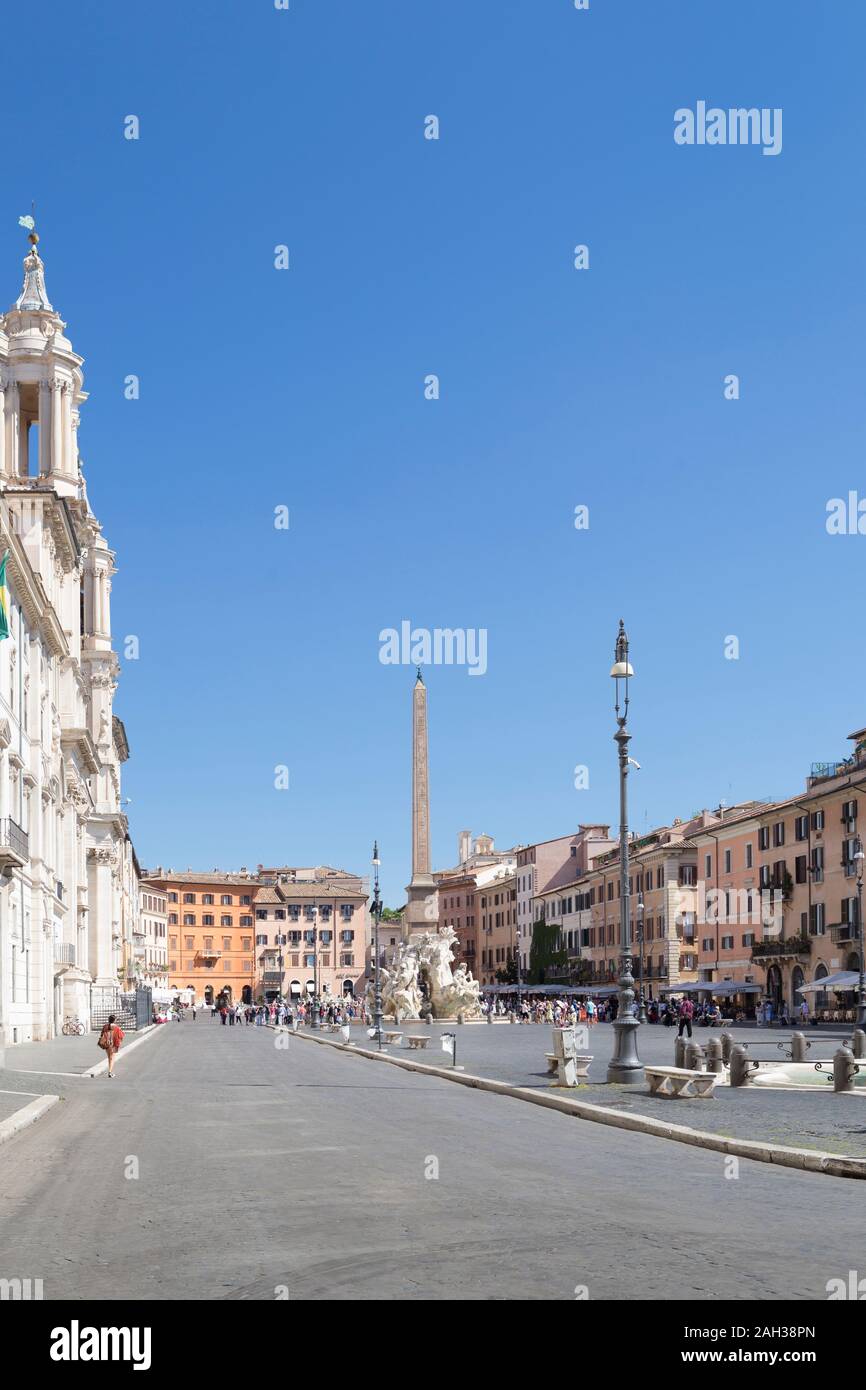 Piazza Navona in autunno, Roma, Italia Foto Stock