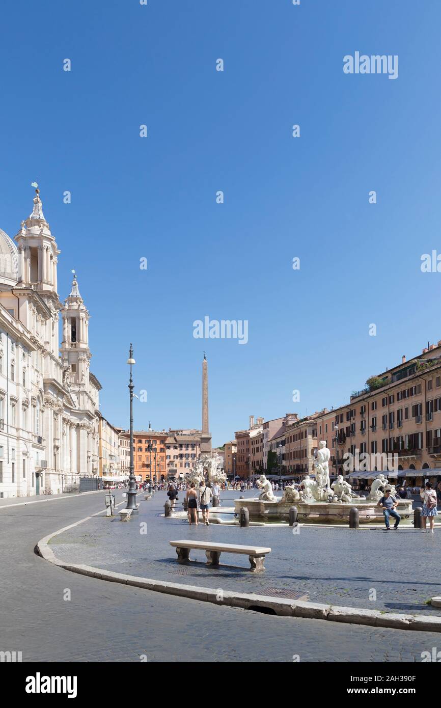 Piazza Navona in autunno, Roma, Italia Foto Stock