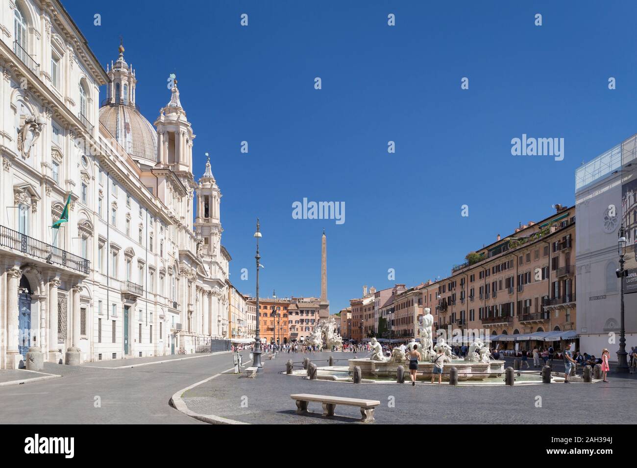 Piazza Navona in autunno, Roma, Italia Foto Stock