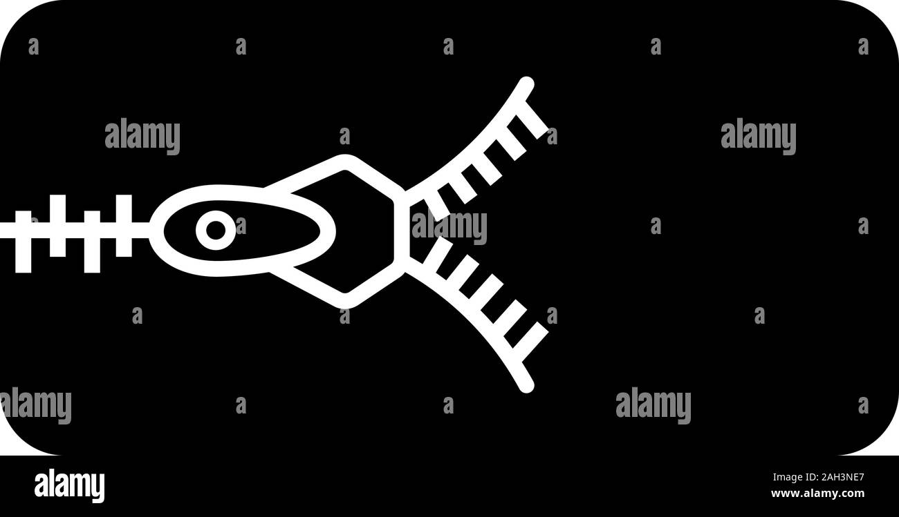 Zipper icona glyph. Materasso amovibile il coperchio con cerniera lampo. Far scorrere il dispositivo di fissaggio. Simbolo di Silhouette. Lo spazio negativo. Vettore illustrazione isolato Illustrazione Vettoriale