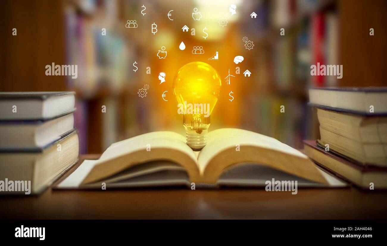 Libri per il successo negli affari e finanza e per il business Foto Stock