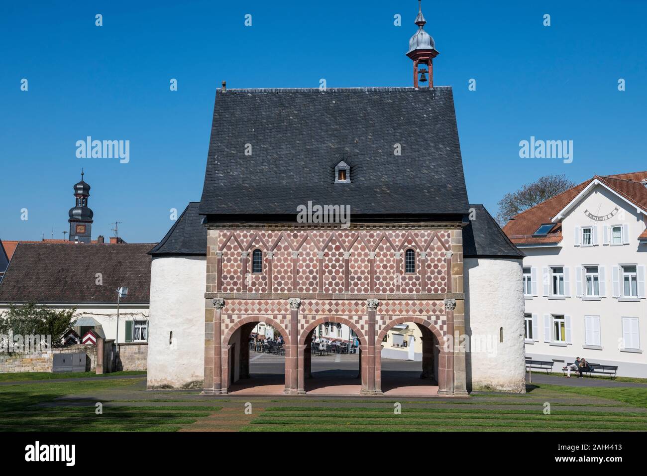 Germania, Hesse, Lorsch, Torhalle dell abbazia di Lorsch Foto Stock