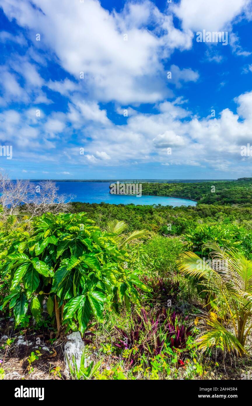 Nuova Caledonia, Lifou, vista da sud pacifico Foto Stock