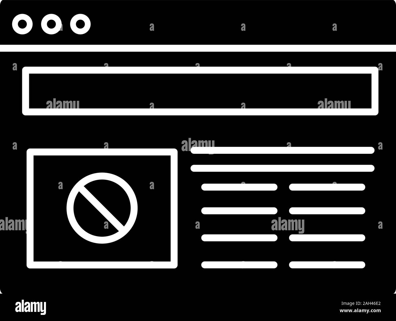 L'azione di protesta news internet icona glyph. Le dimostrazioni di massa ultime notizie. Internet la propaganda. Manifestazione di protesta le informazioni di rete. Simbolo di Silhouette. V Illustrazione Vettoriale