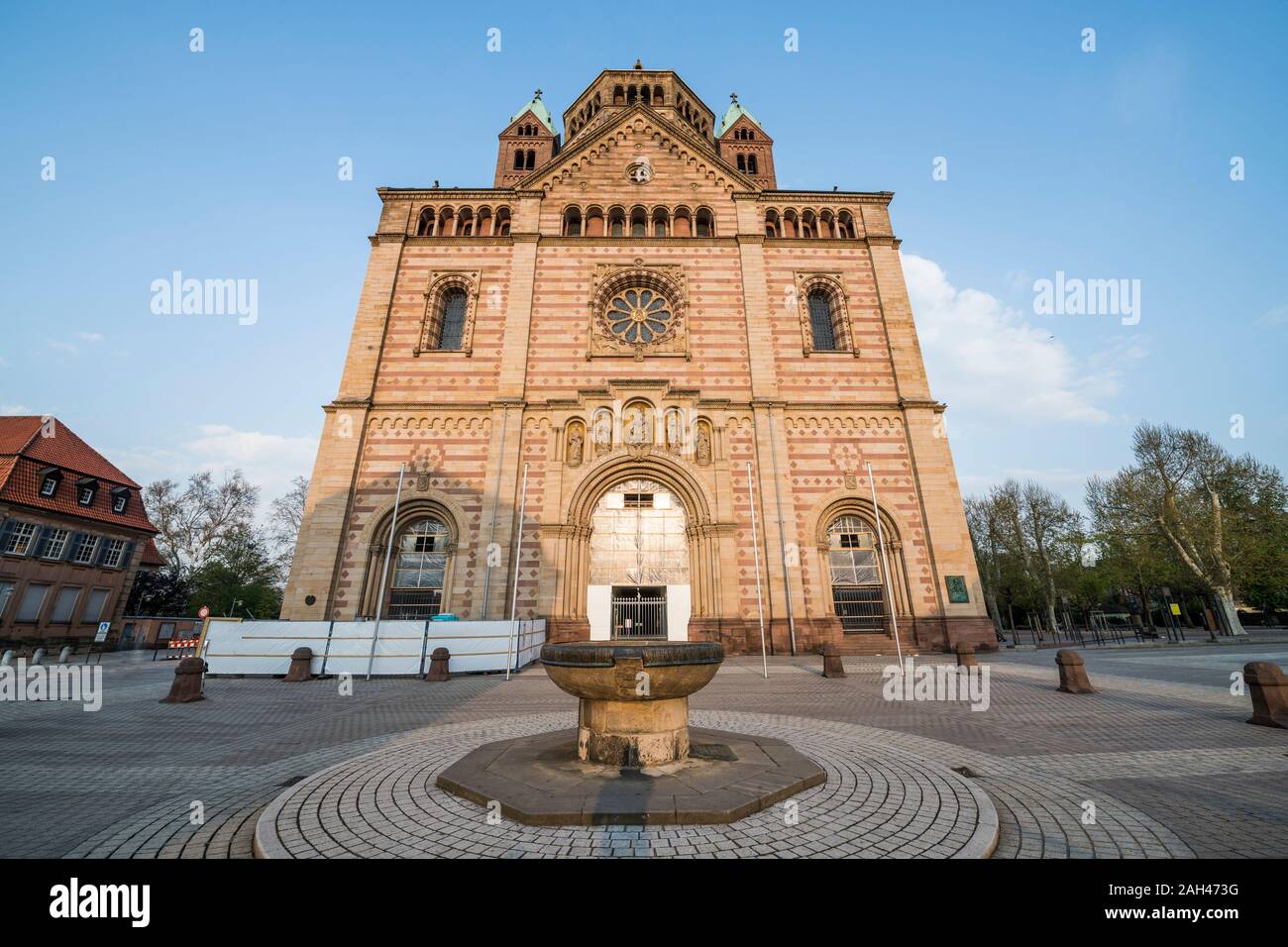 Germania, Speyer, facciata della Cattedrale di Speyer Foto Stock