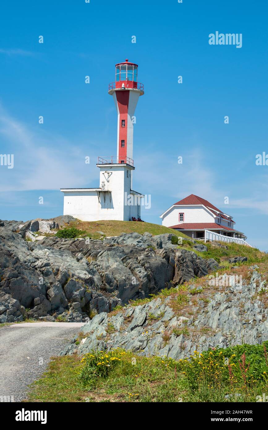 Canada, Nova Scotia, Yarmouth, Cape Forchu faro Foto Stock