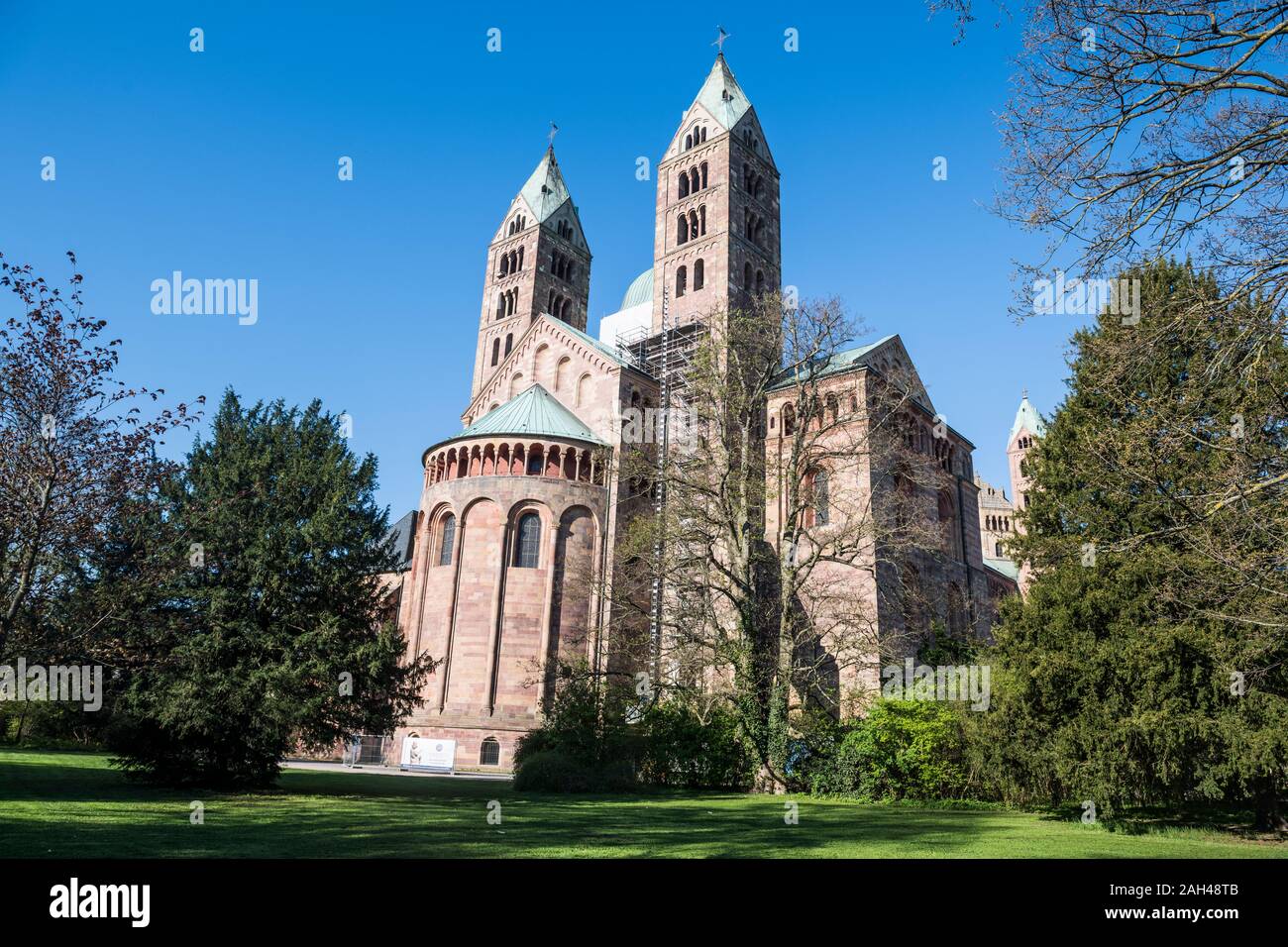 Germania, Speyer, esterno della Cattedrale di Speyer Foto Stock