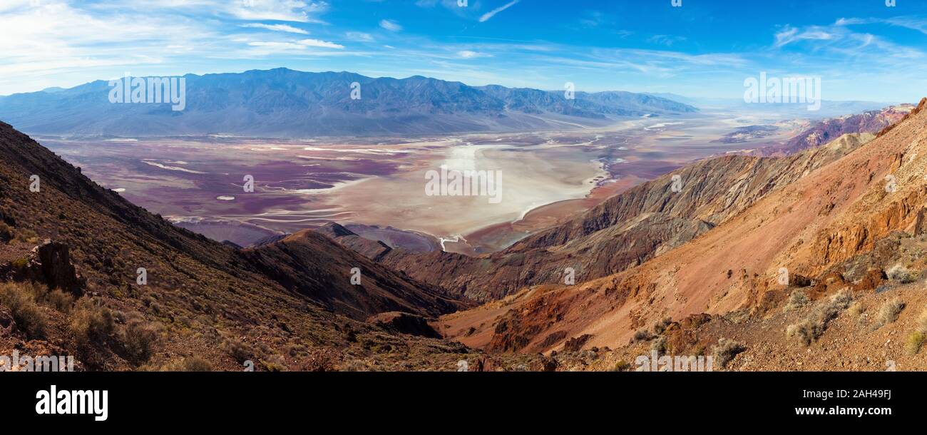 Stati Uniti d'America, Nevada, Devils Golf Course visto da Dantes visualizza il punto di osservazione Foto Stock