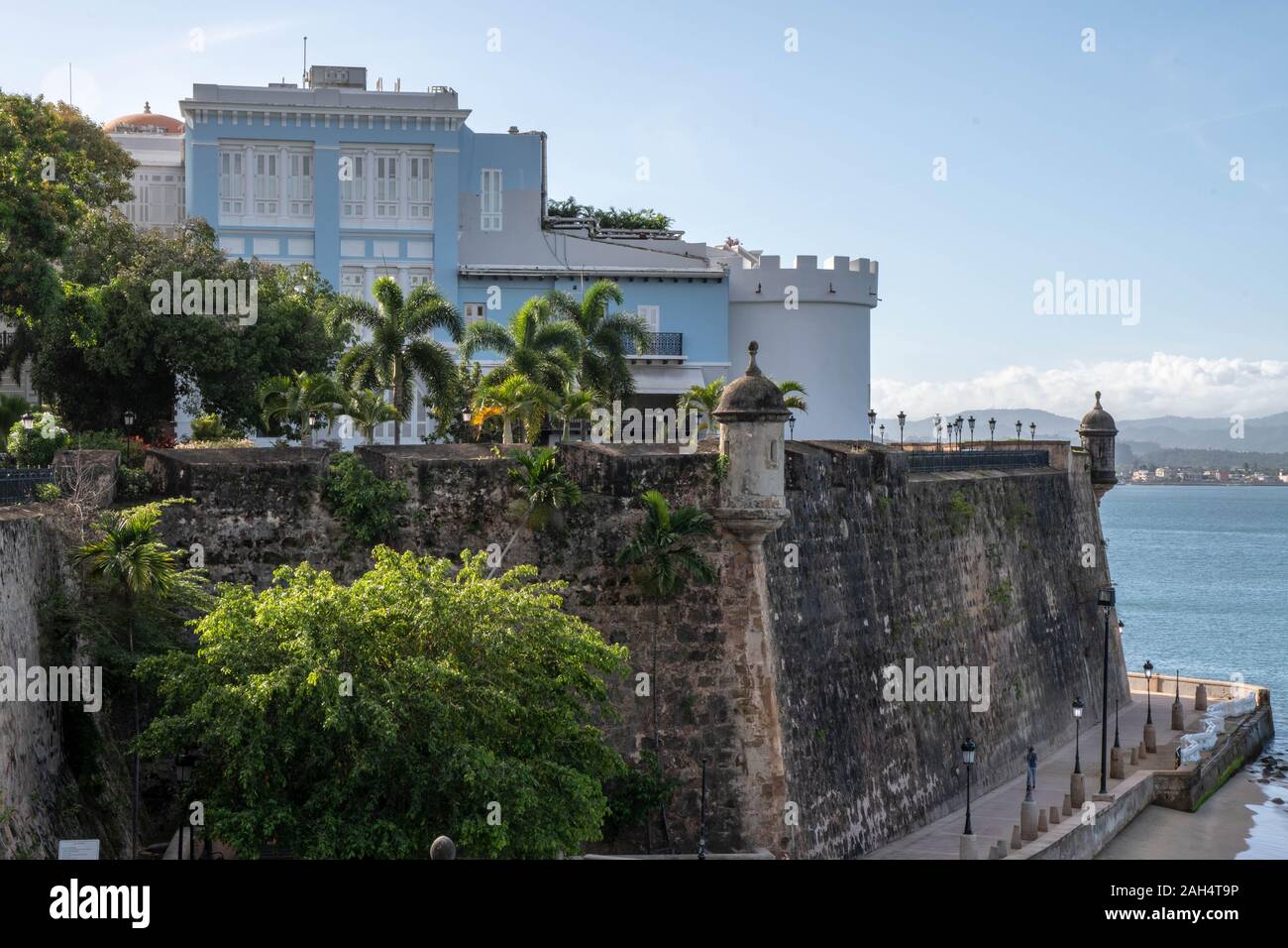 'La Fortaleza' o 'Palacio de Santa Catalina nella vecchia San Juan è il governatore ufficiale di Puerto Rico residence.Costruito nel 1533 è il più antico exec mansion. Foto Stock