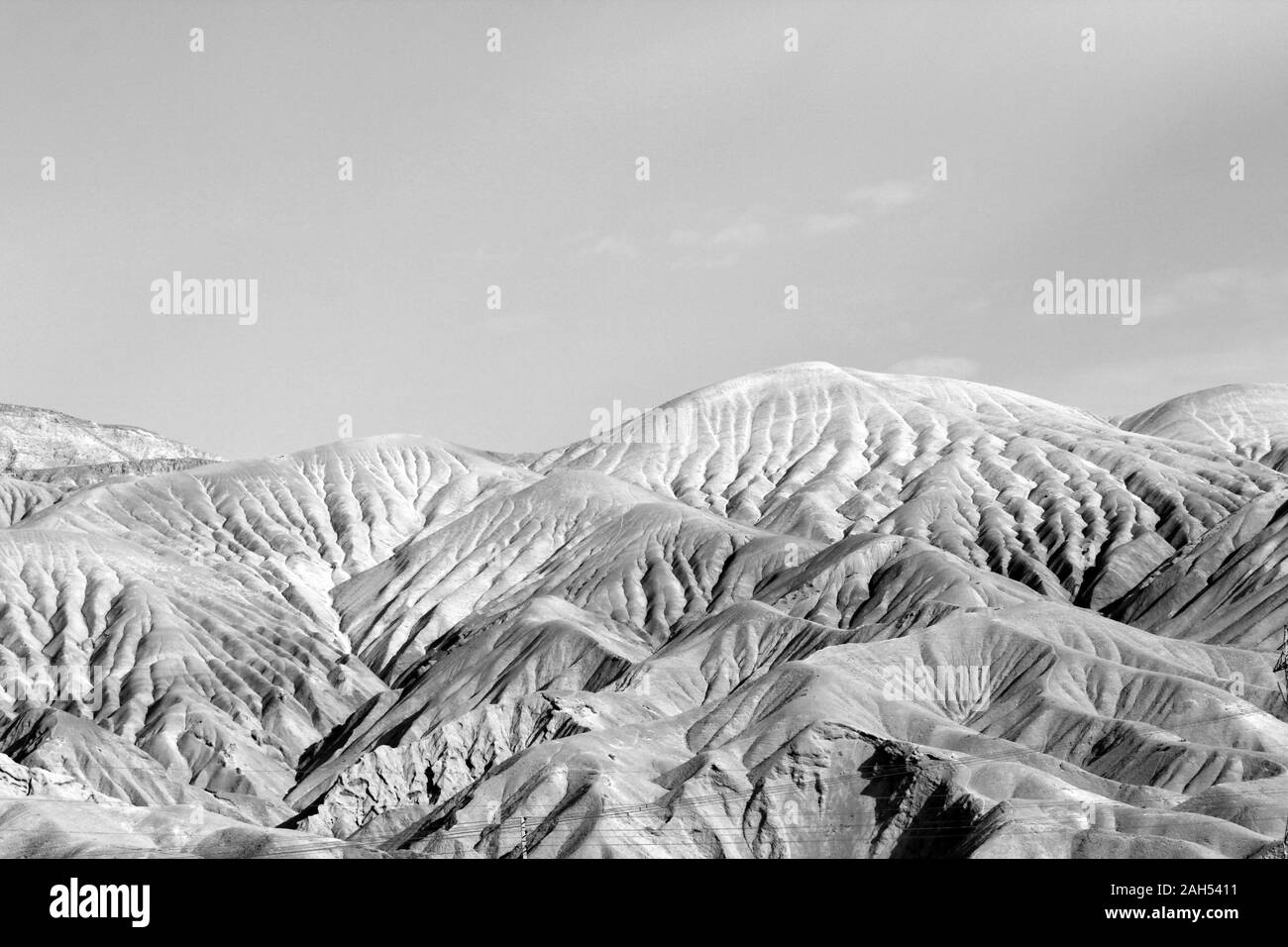 Montagne che posto in strada da Shahroud a Kiasar Foto Stock
