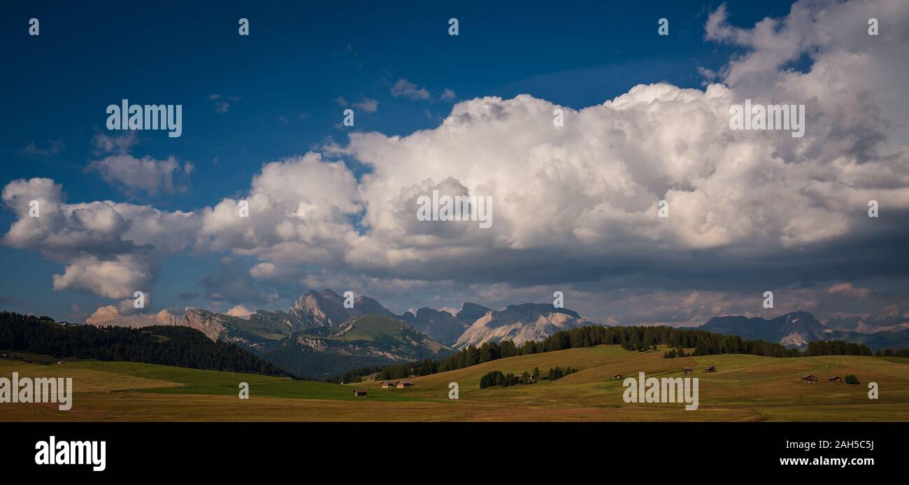 Vista sull'Alpe di Siusi. ( Alpe di Siusi ) Foto Stock