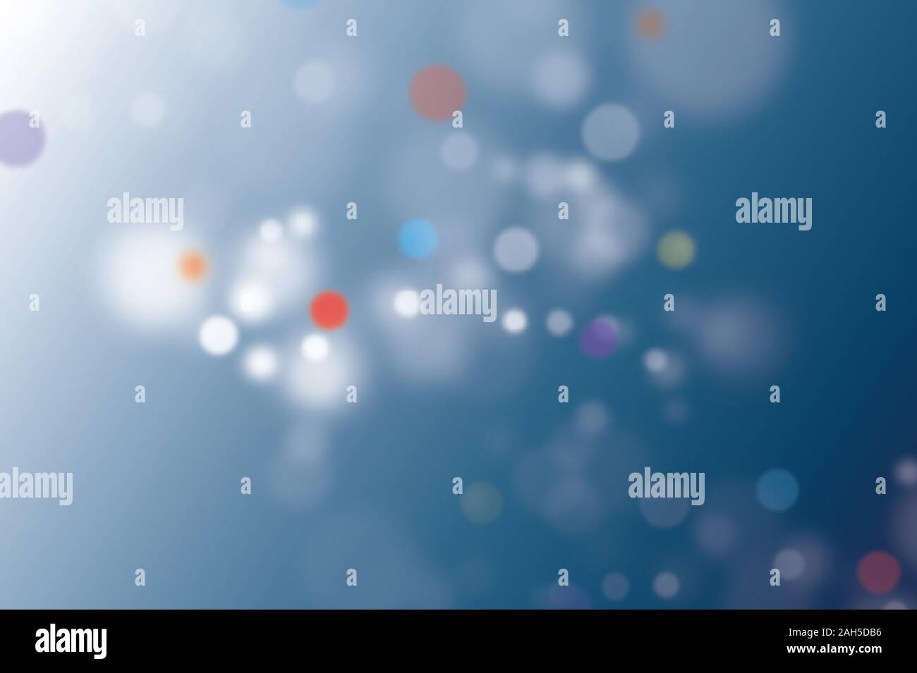 Bokeh di fondo con luci incandescenti sfondo isolato Foto Stock