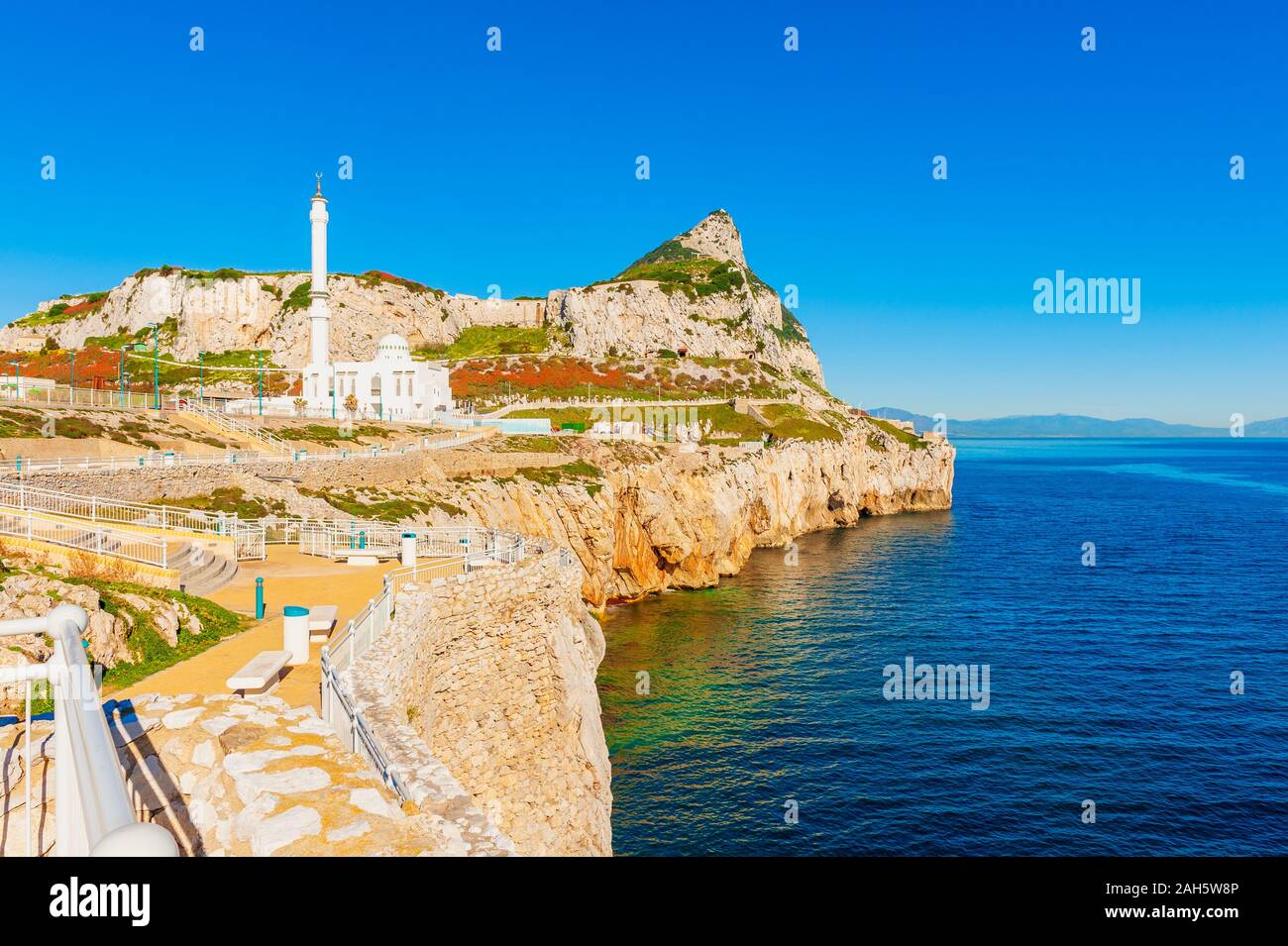 Costa meridionale di Gibilterra Foto Stock