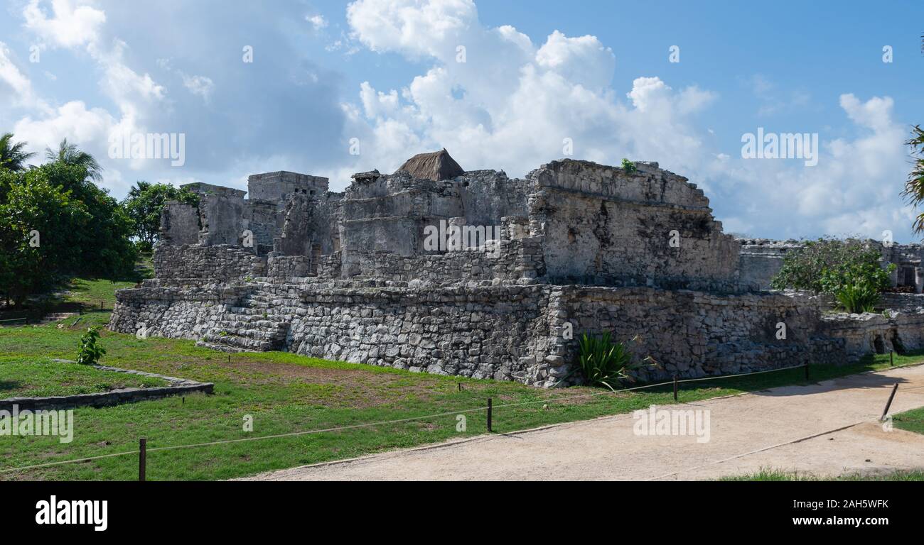 Rovine maya di Tulum, Quintana Roo, Messico Foto Stock
