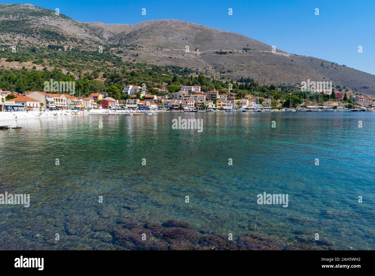 Agia Efimia village presso l'isola di Cefalonia Foto Stock