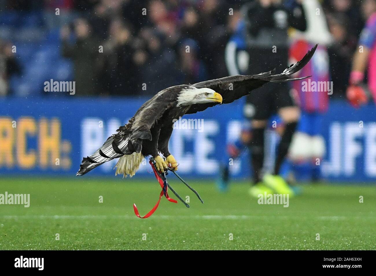 16 dicembre 2019, Selhurst Park, Londra, Inghilterra; Premier League, Crystal Palace v Brighton e Hove Albion :Crystal palace Eagle Credit: Phil Westlake/news immagini Foto Stock