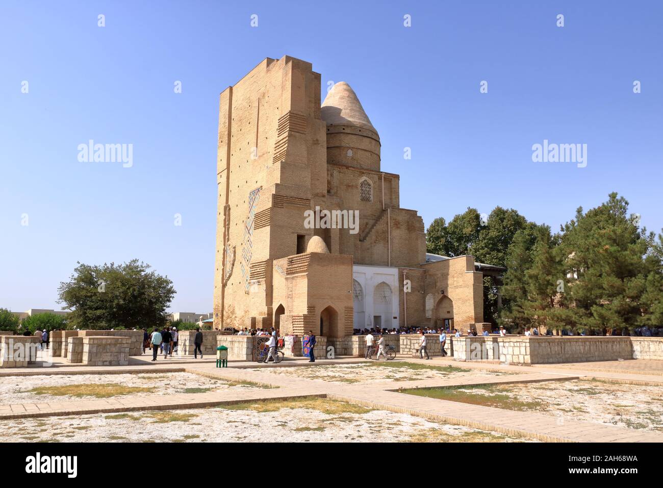 Shakhrisabz, Uzbekistan - 29 AGO 2018: Mausoleo Dorus-Saodat complesse Foto Stock