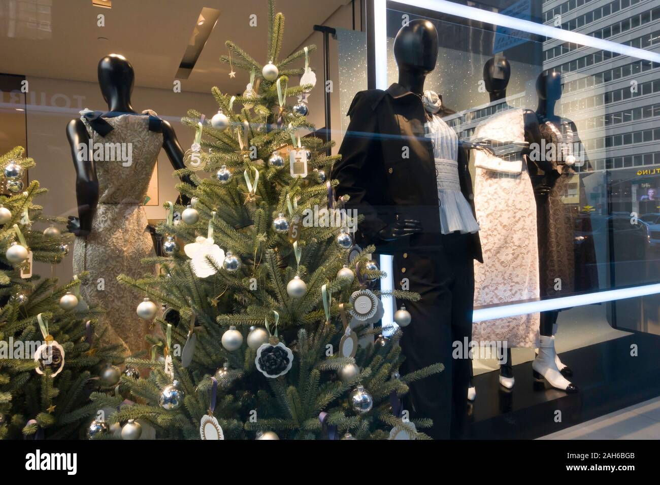 Chanel Storefront sulla East 57th Street a New York City, USA Foto Stock