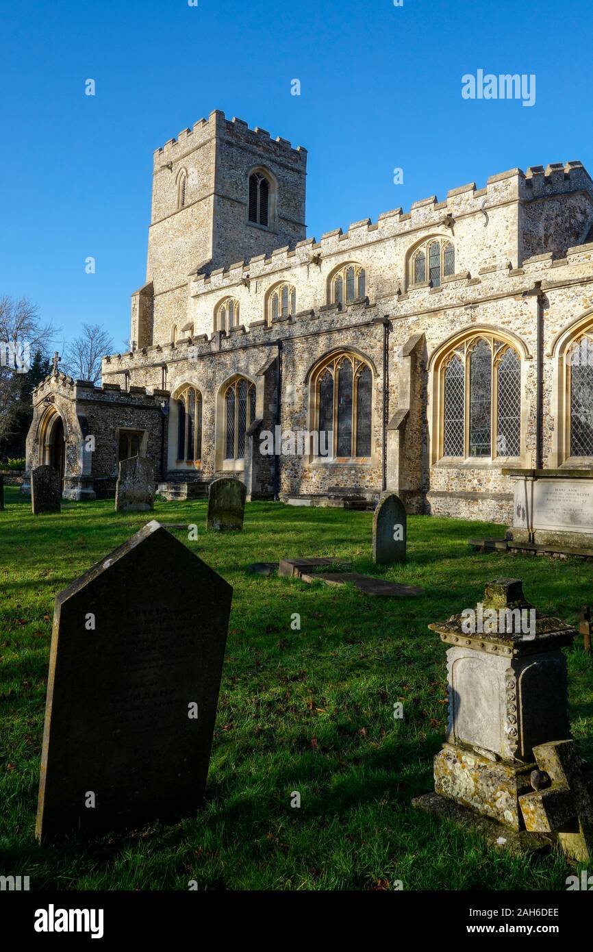 Linton villaggio chiesa di Santa Maria a Cambridgeshire, England, Regno Unito, GB, europa Foto Stock