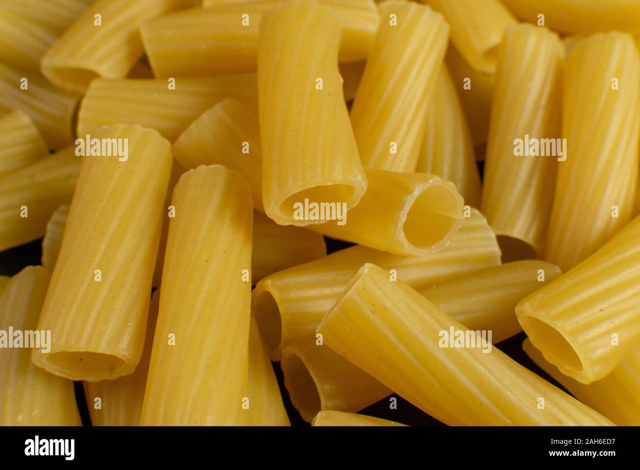 Sfondo formato da una forma a spirale la pasta Foto Stock