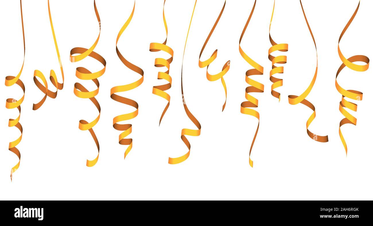 Illustrazione vettoriale di diverse bandiere colorate isolati su sfondo bianco per party o utilizzo di carnevale Illustrazione Vettoriale