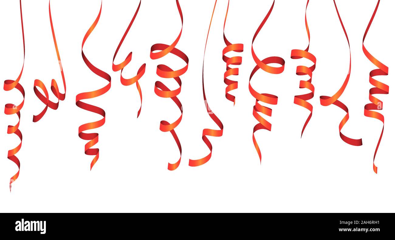 Illustrazione vettoriale di diverse bandiere colorate isolati su sfondo bianco per party o utilizzo di carnevale Illustrazione Vettoriale