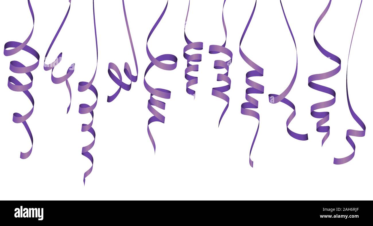 Illustrazione vettoriale di diverse bandiere colorate isolati su sfondo bianco per party o utilizzo di carnevale Illustrazione Vettoriale