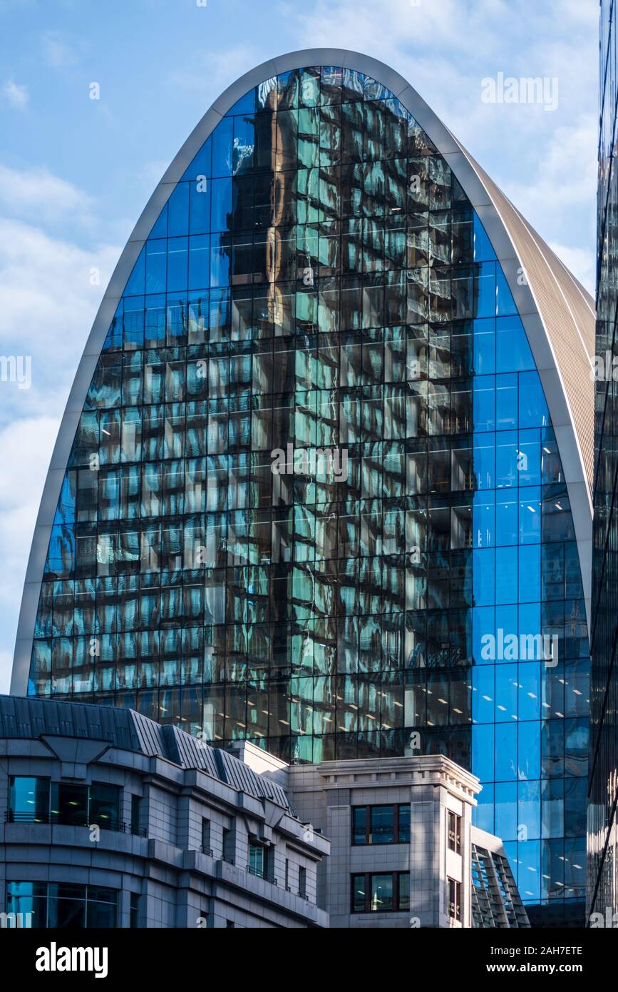 70 St Mary Axe o stagno di prosciutto edificio - Architetti Associati Foggo 2019. Soprannominato il "Can del prosciutto' a causa della sua forma. Foto Stock