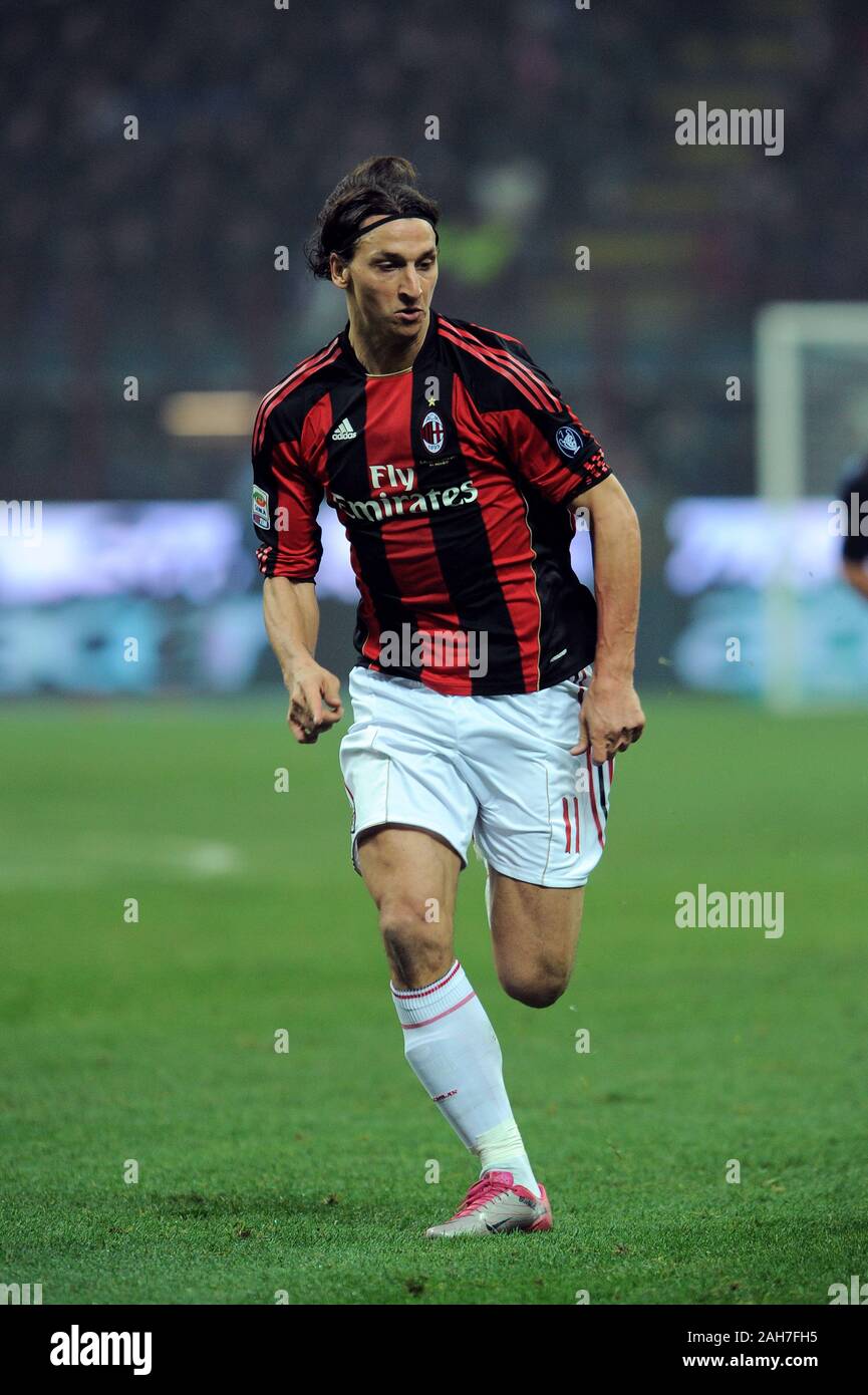 Milano, 15 novembre 2010, SAN SIRO, calcio Seria A 2010/2011,FC Inter - AC Milan: di Zlatan IBRAHIMOVIC Foto Stock