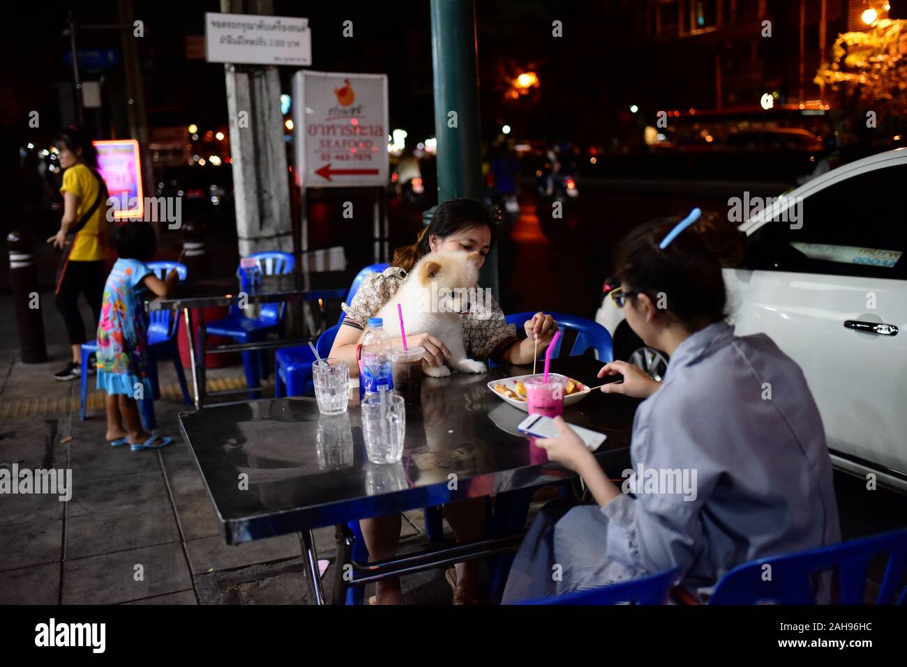 Ogni giorno scene di strada in Bankok, Thailandia Foto Stock