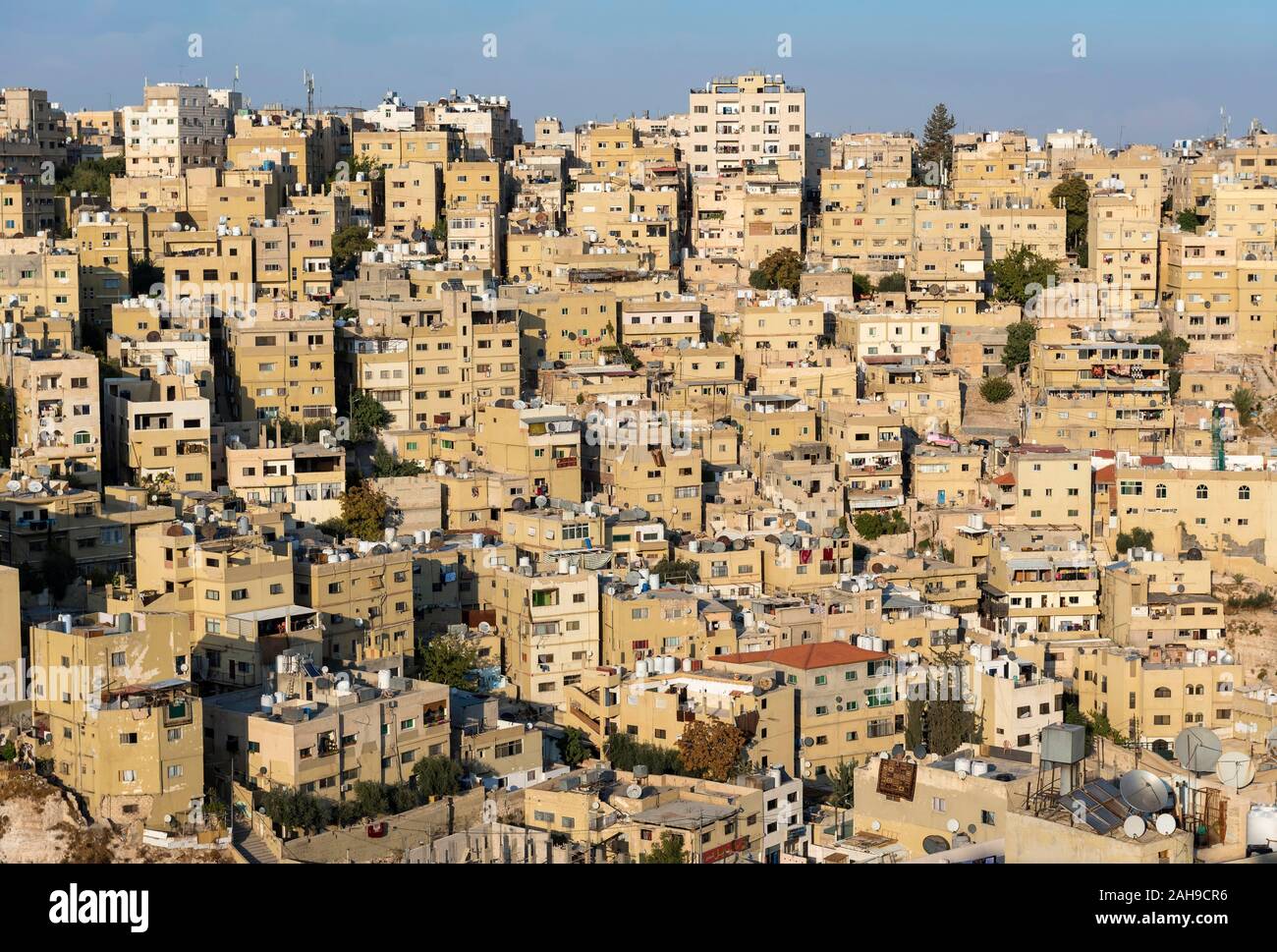 Cityscape, Downtown, Amman, Giordania Foto Stock