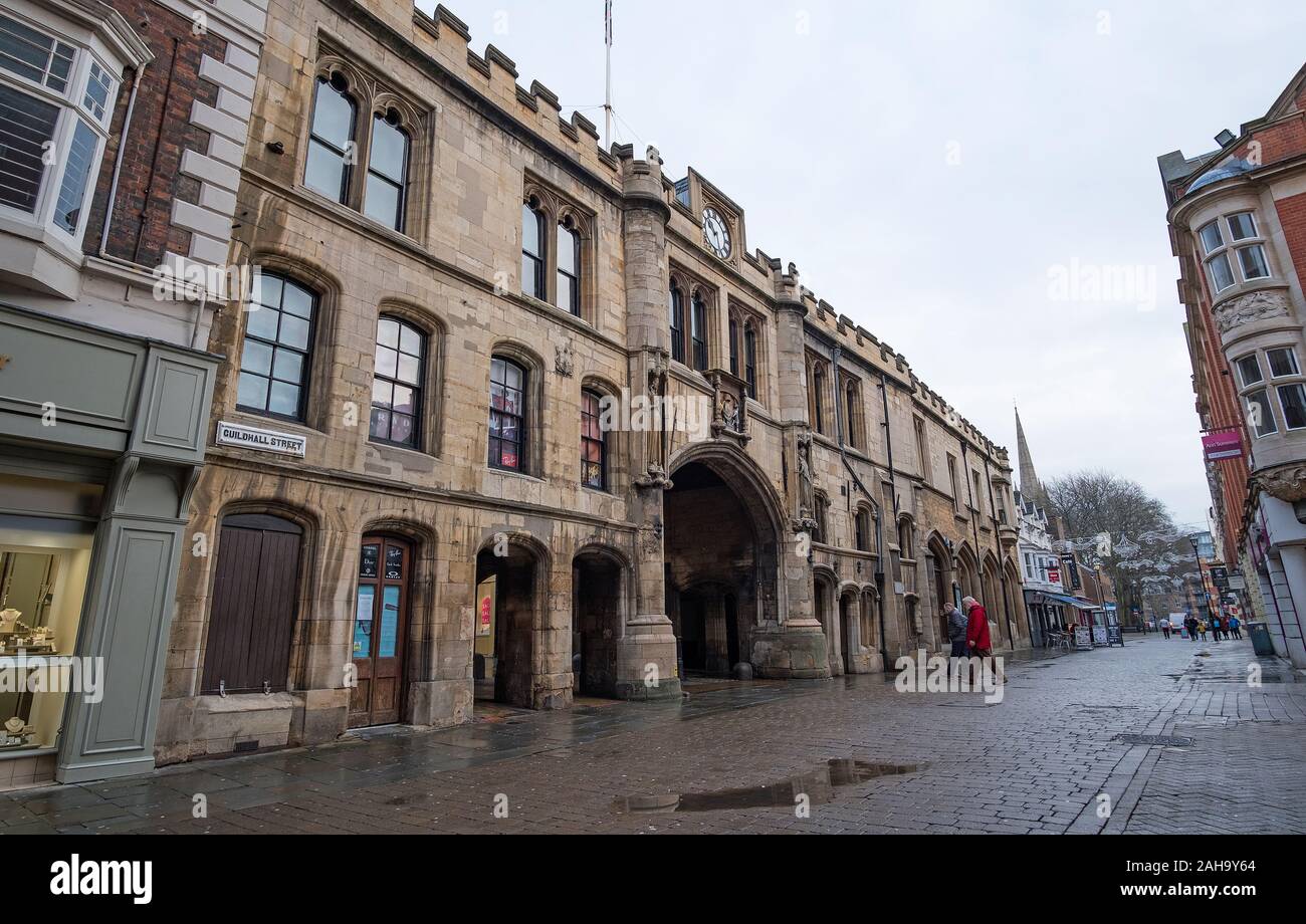 Il priorato storico Arco nella città di Lincoln Foto Stock