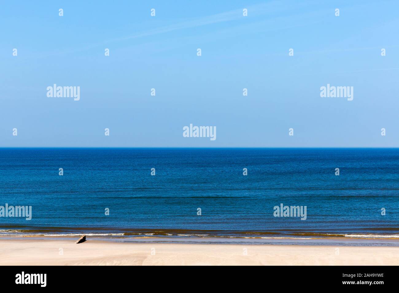 Strand, Meer, Himmel, Horizont, Hoernum, Sylt Foto Stock