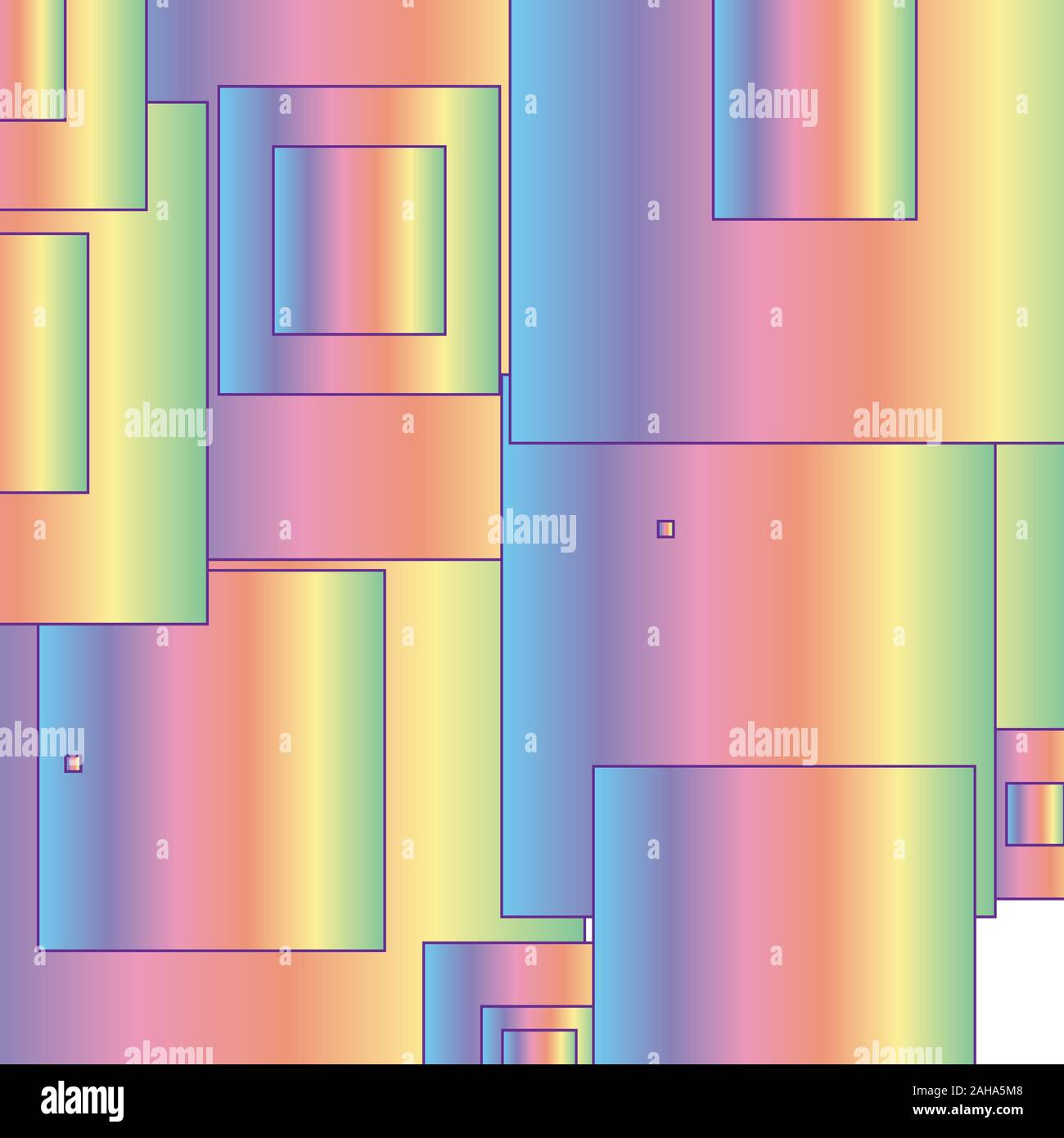 Sfondo astratto con quadrati colorati Illustrazione Vettoriale