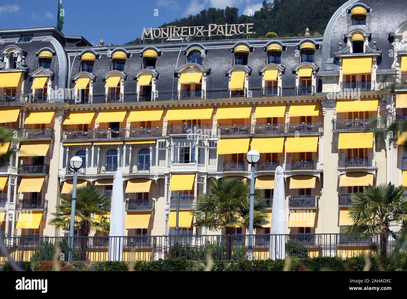 30.07.2016, Montreux, Canton Vaud, Svizzera - Hotel Montreux Palace. 00S160730D033CAROEX.JPG [modello di rilascio: NO, la proprietà di rilascio: NO (c) caro ho Foto Stock